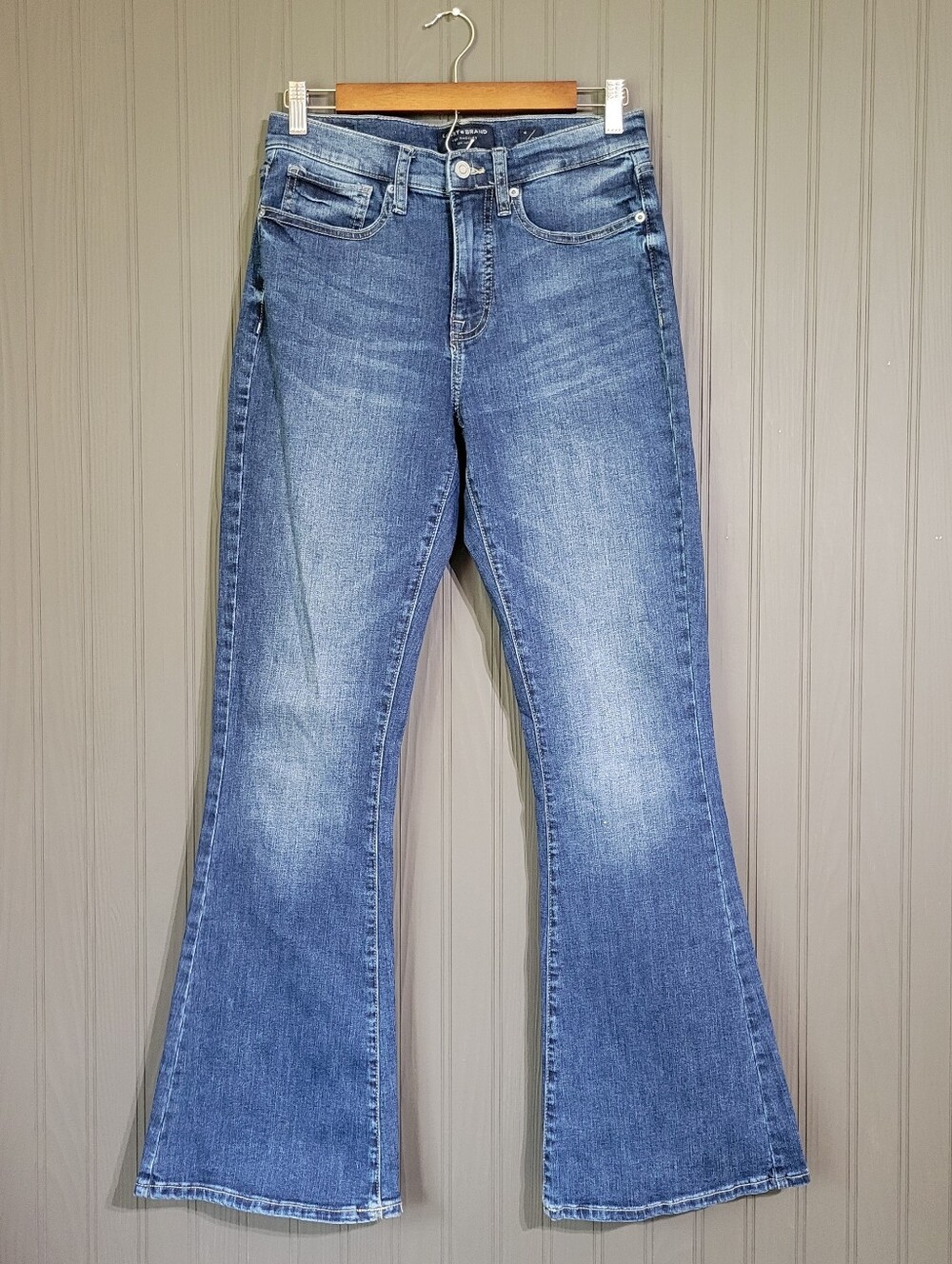 Lucky Brand Stevie Denim Jeans High-Rise Flare Dark Wash Blue Women's 4/27